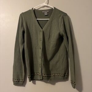 Eddie Bauer Olive Knit Top